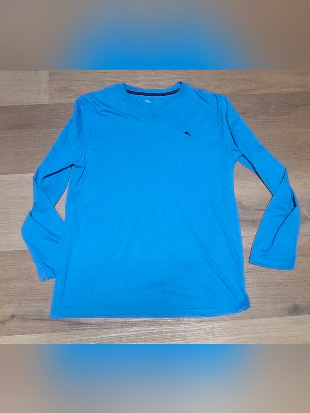NWOT Tommy Bahama Men's Long Sleeve Crewneck Shirt - Blue Sz M Bin Y